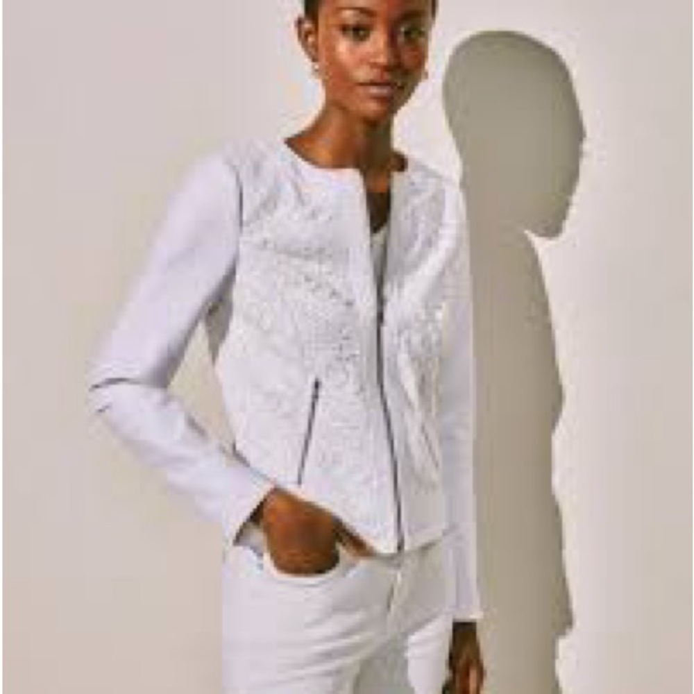 Elegant White Women's Jacket